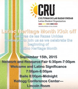 Latino Heritage Kick Off Flyer