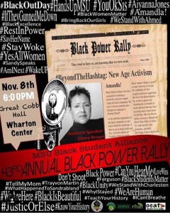 BSA presents the 43rd Annual Black Power Rally @ Great Cobb Hall, Wharton Center