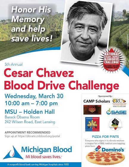 Cesar Chavez Blood Drive Challenge