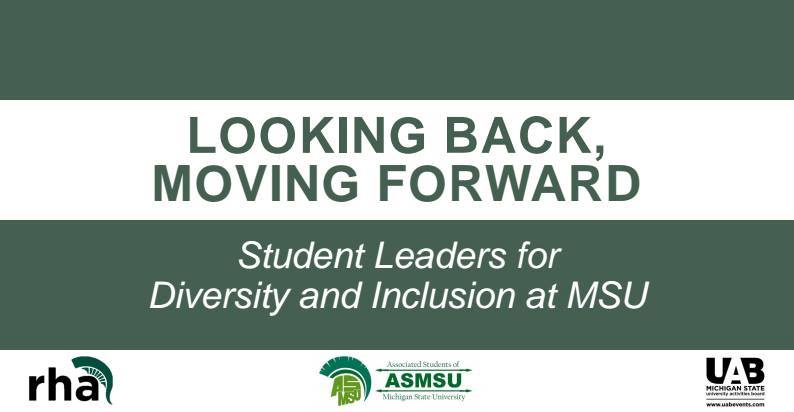 “Looking Back, Moving Forward: Student Leaders for Diversity and Inclusion”