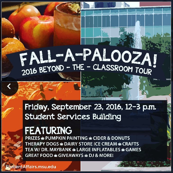 Fall-a-Palooza sponsored by the Division of Student Affairs & Services