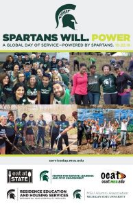 SPARTAN GLOBAL DAY OF SERVICE @ Wells Hall, B115