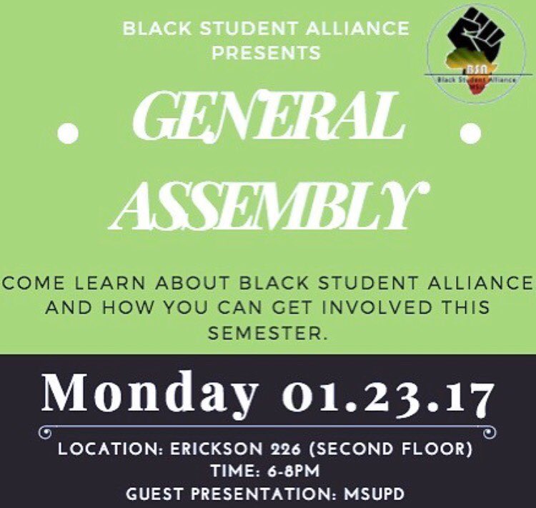 Black Student Alliance’s General Assembly