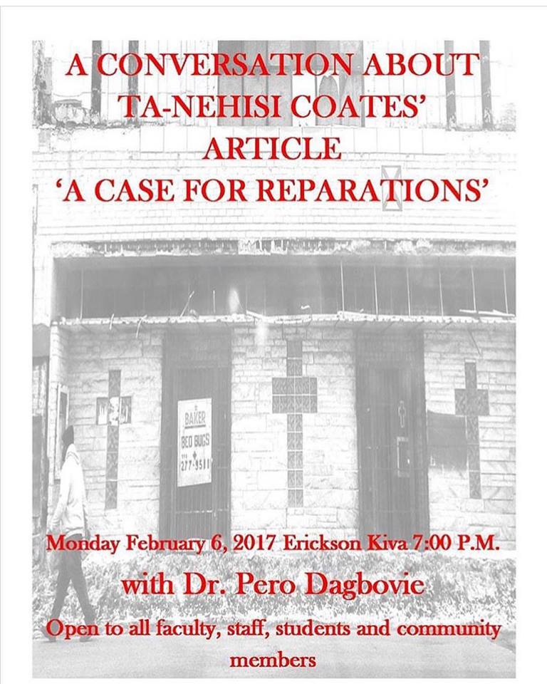 ‘A CASE FOR REPARATIONS’ with Dr. Pero Dagbovie