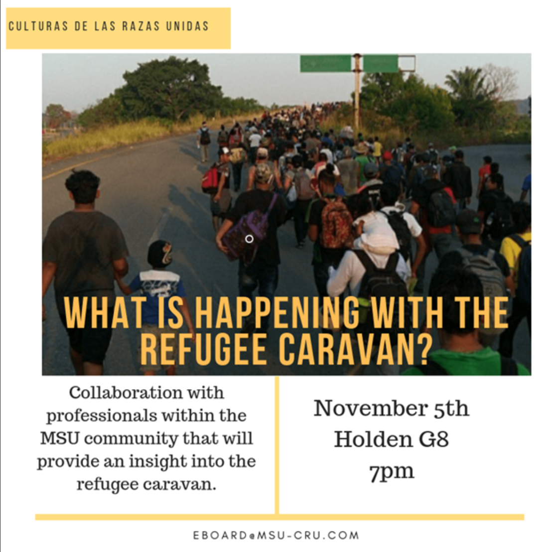 CRU: What is happening with the refugee caravan?