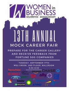 13th Annual Mock Career Fair @ MSU Union, 2nd Floor, Ballroom
