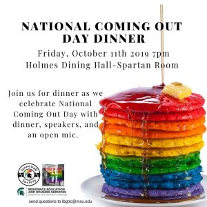 National Coming Out Day Dinner
