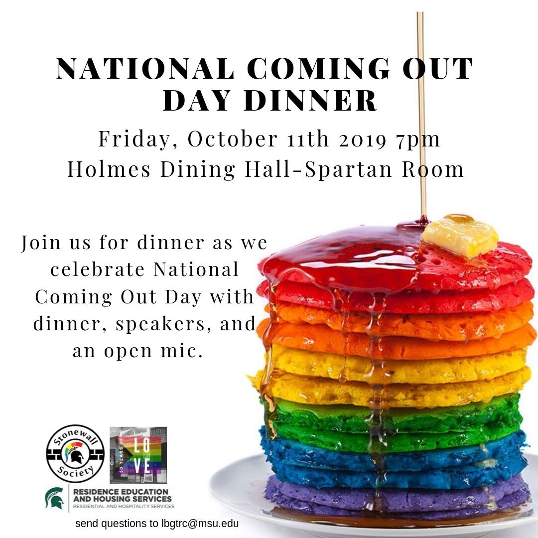 National Coming Out Day Dinner