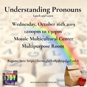 Understanding Pronouns: Lunch and Learn