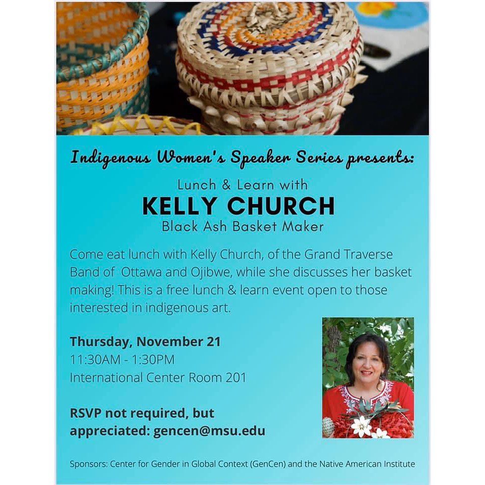 Indigenous Woman Speaker Series Presents: Lunch and Learn With Kelly Church