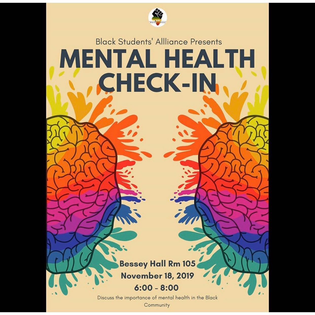 Black Student Alliance Presents: Mental Health Check-In