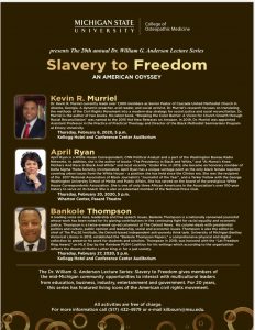 Slavery To Freedom Speaker: Kevin R. Murriel @ Kellogg Hotel and Conference Center
