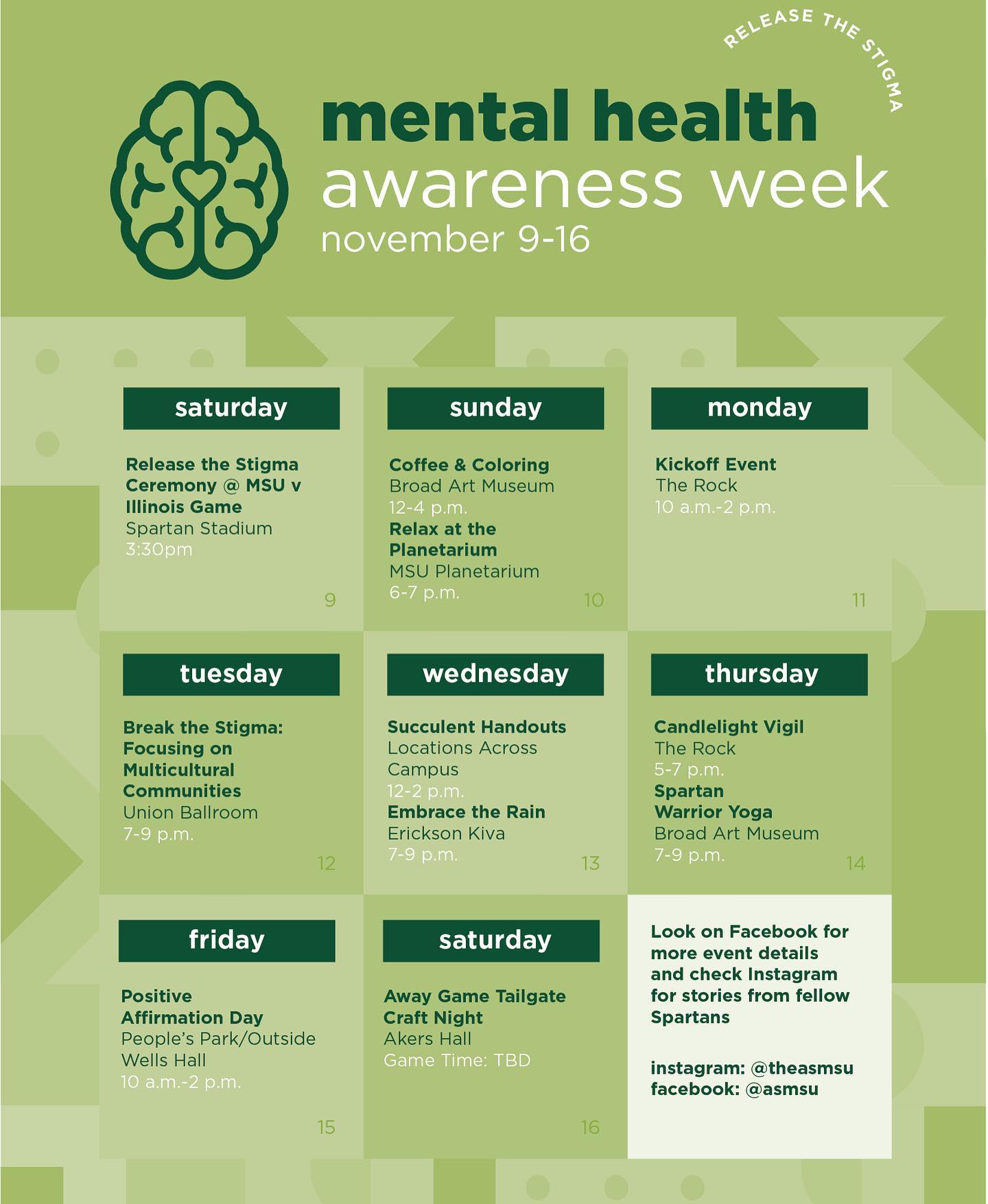 Mental Health awareness Week Office of Cultural & Academic Transitions